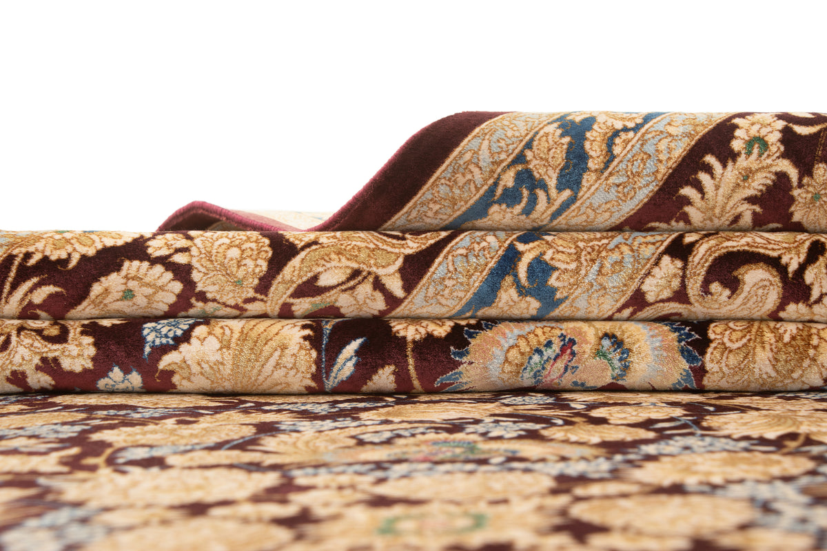 Rechteck Teppich Ghom Design in Lila von Hadorn™ - Lifestyle Image