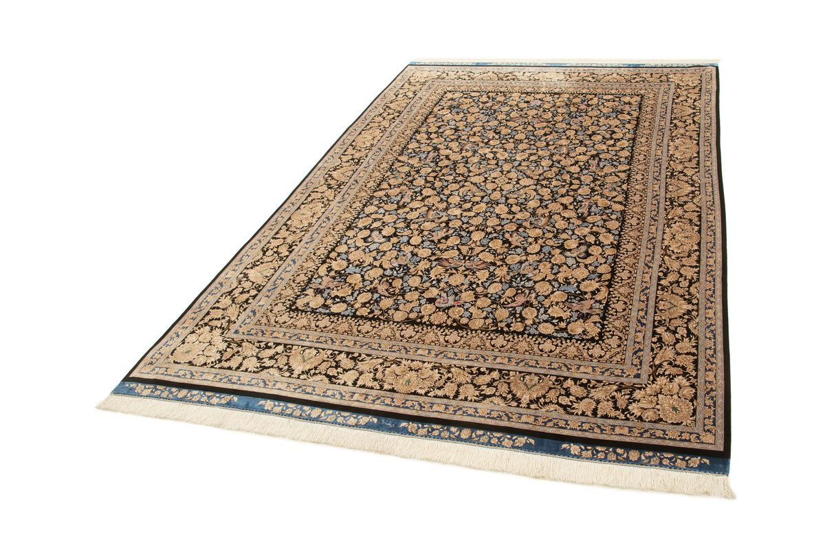Rechteck Teppich Ghom Design in Schwarz von Hadorn™ - Lifestyle Image