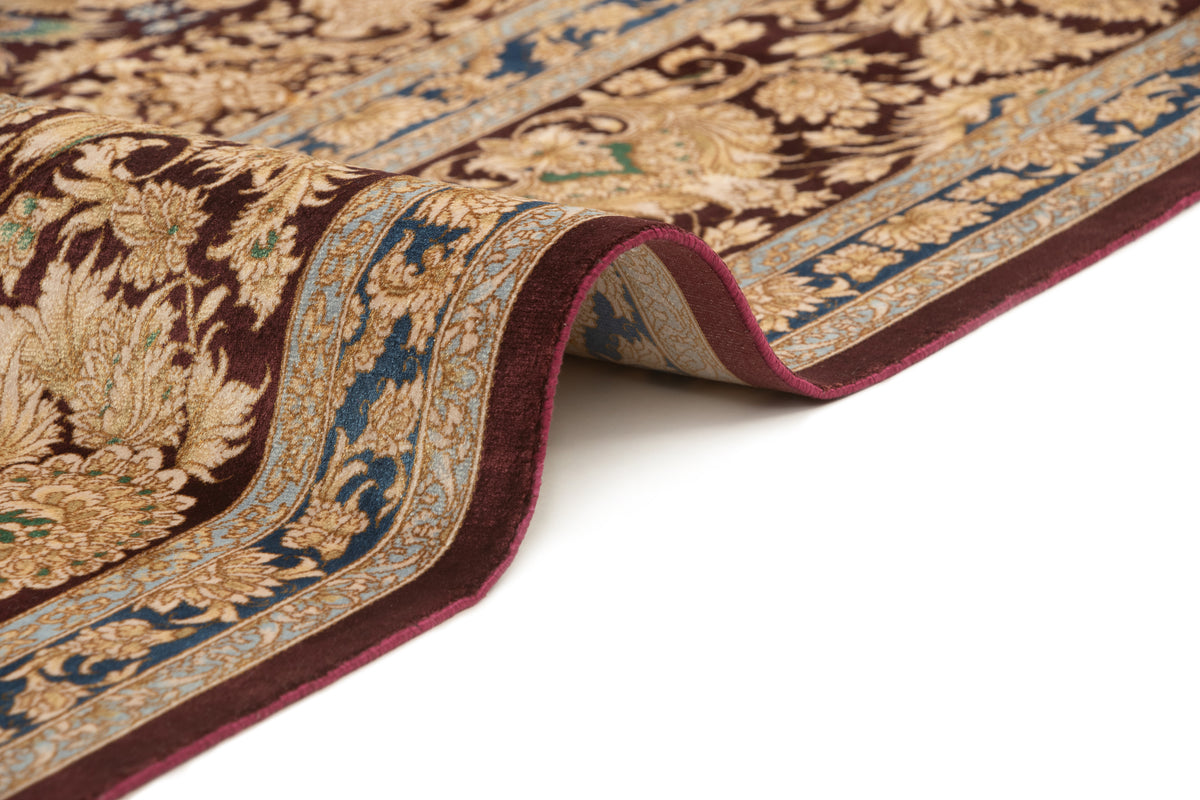 Rechteck Teppich Ghom Design in Braun von Hadorn™ - Lifestyle Image