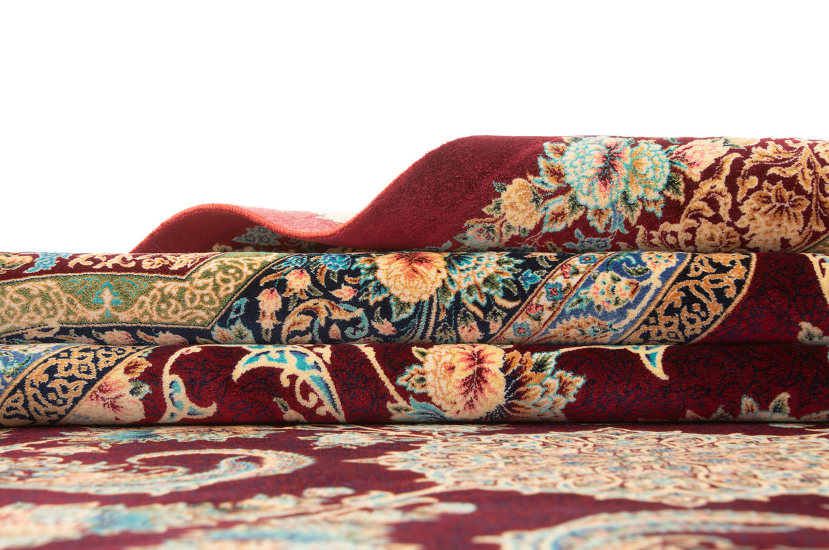 Rechteck Teppich Ghom Design in Rot von Hadorn™ - Lifestyle Image