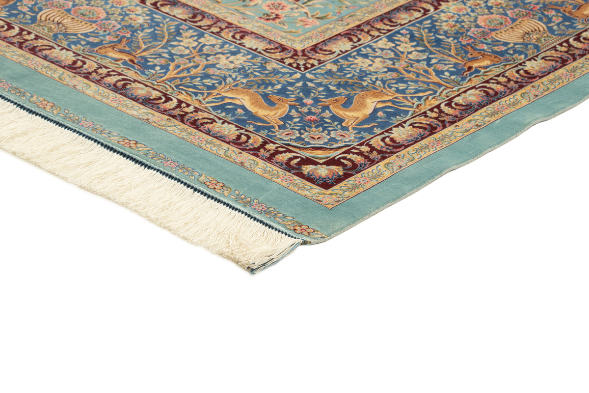 Rechteck Teppich Ghom Design in Blau von Hadorn™ - Lifestyle Image