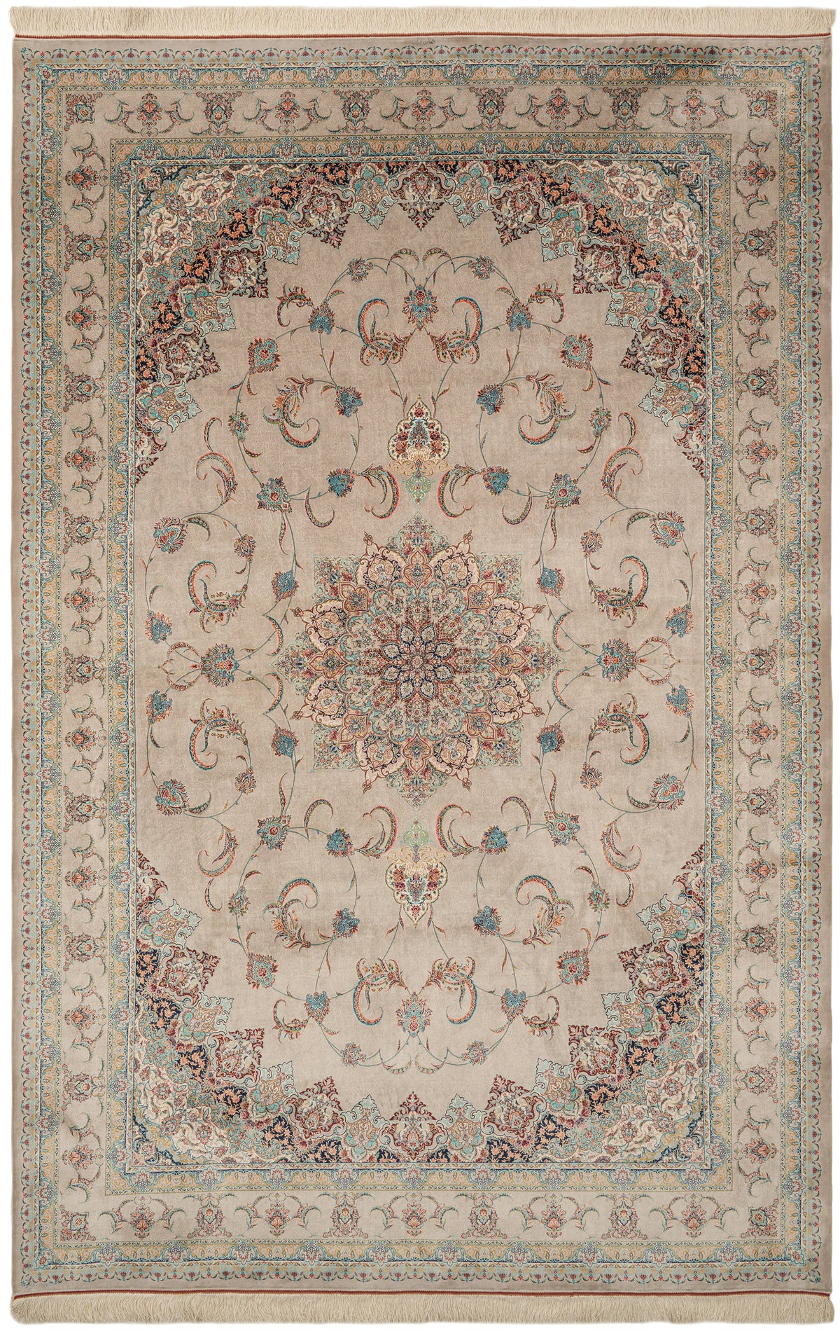 Rechteck Teppich Ghom Design in Grau von Hadorn™ - Lifestyle Image