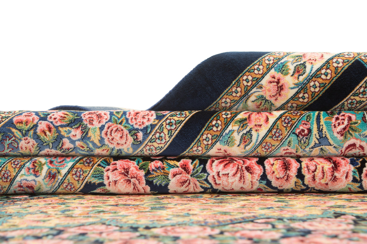 Rechteck Teppich Ghom Design in Rosa von Hadorn™ - Lifestyle Image