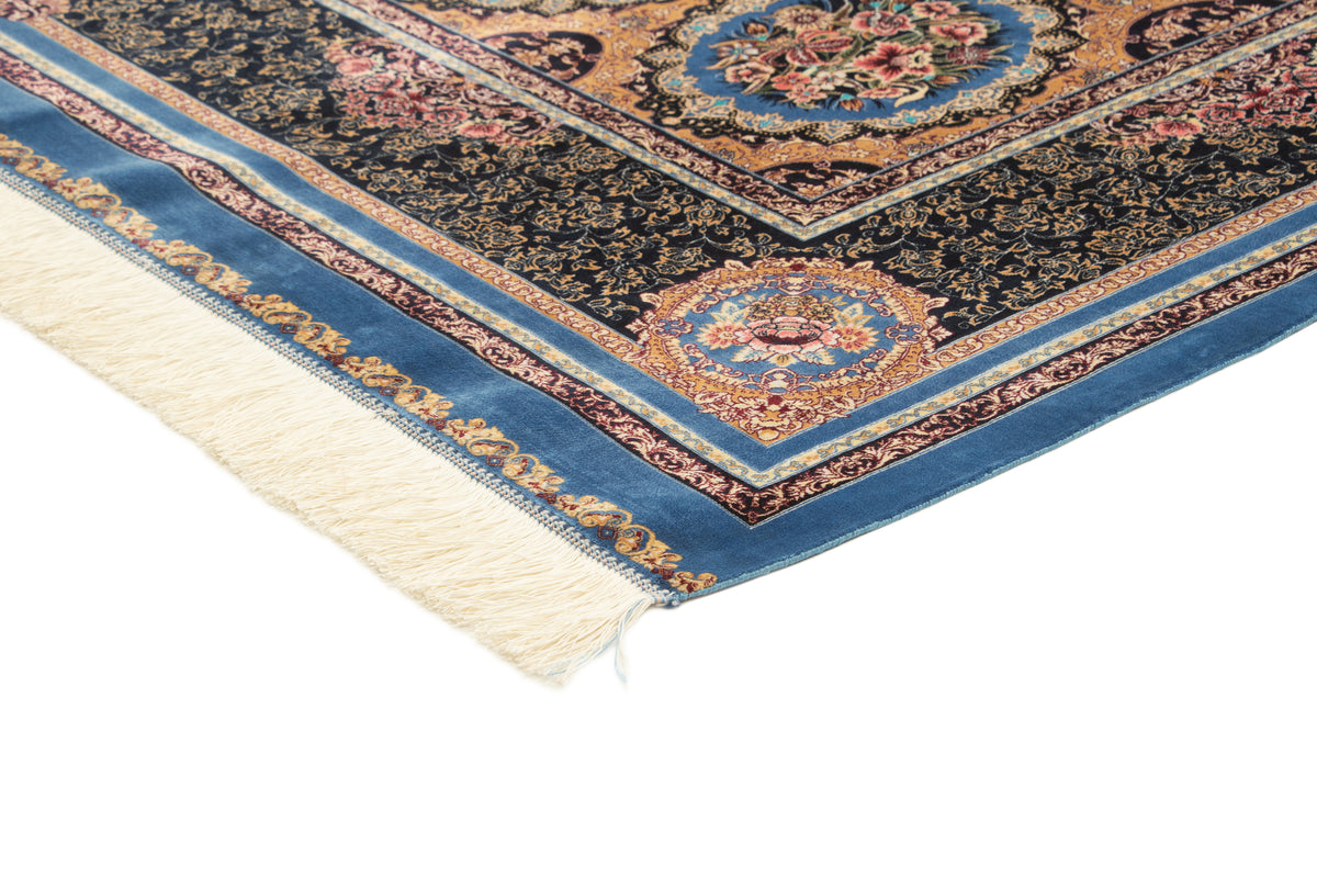 Rechteck Teppich Ghom Design in Blau von Hadorn™ - Lifestyle Image