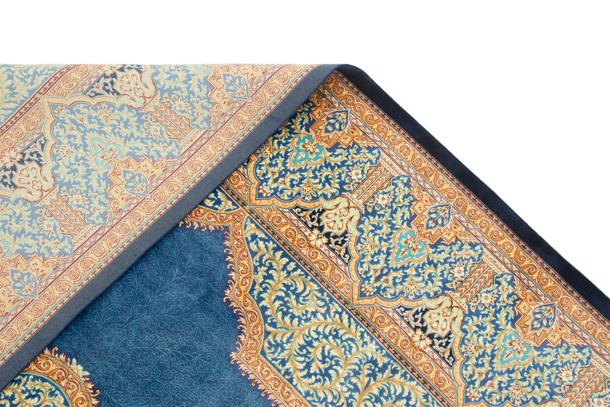 Rechteck Teppich Ghom Design in Blau von Hadorn™ - Lifestyle Image