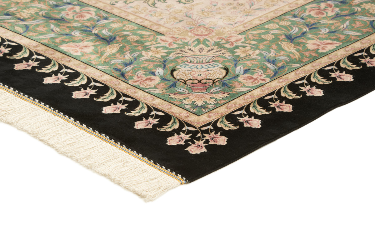 Rechteck Teppich Ghom Design in Schwarz von Hadorn™ - Lifestyle Image