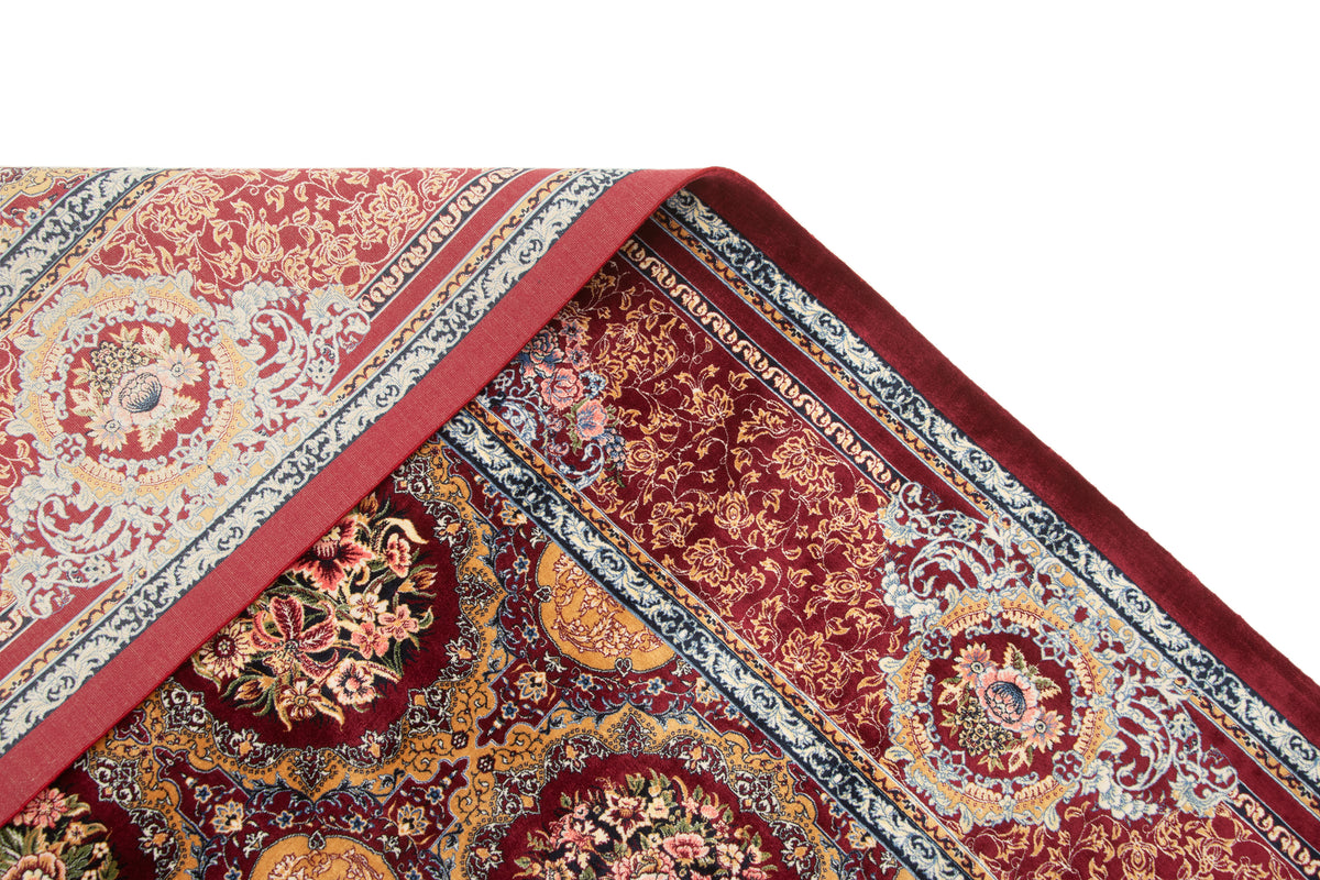 Rechteck Teppich Ghom Design in Rot von Hadorn™ - Lifestyle Image