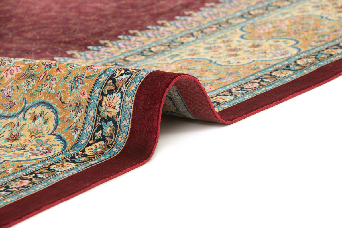 Rechteck Teppich Ghom Design in Rot von Hadorn™ - Lifestyle Image