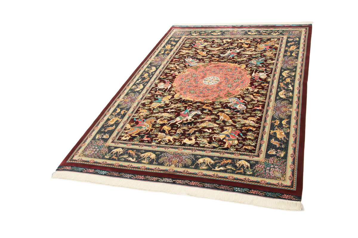 Rechteck Teppich Ghom Design in Rot von Hadorn™ - Lifestyle Image