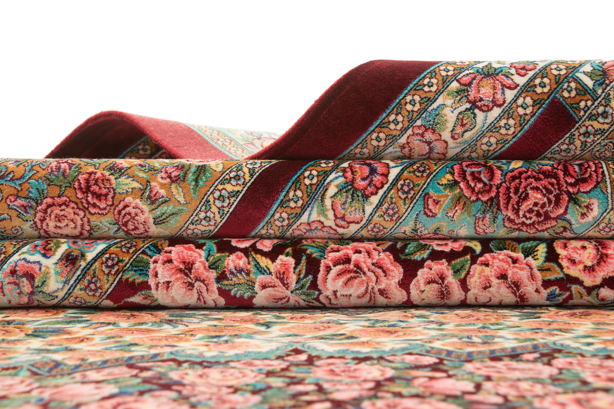 Rechteck Teppich Ghom Design in Rot von Hadorn™ - Lifestyle Image