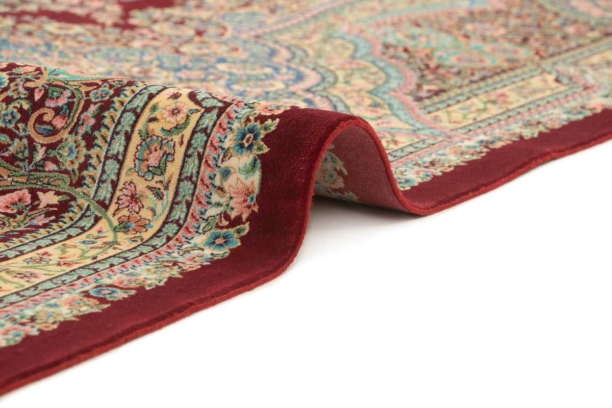 Rechteck Teppich Ghom Design in Rot von Hadorn™ - Lifestyle Image