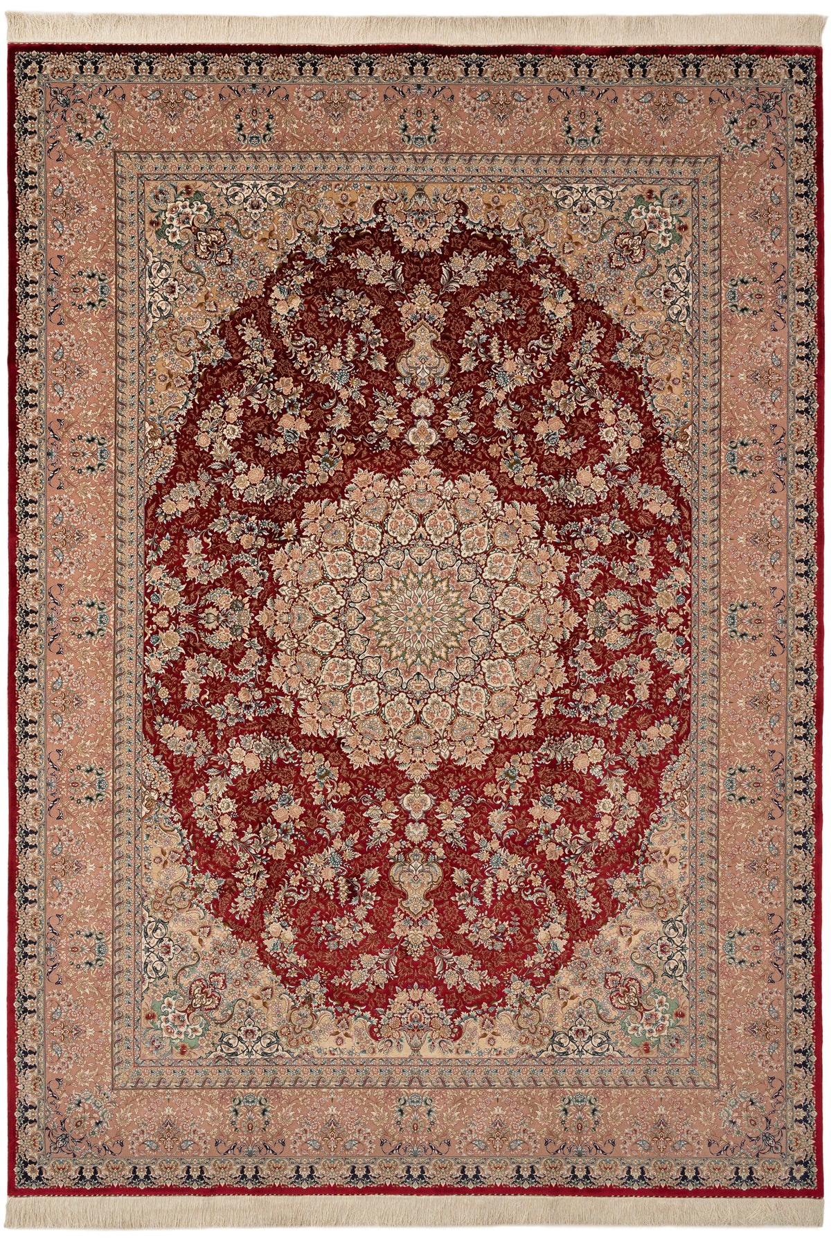 Rechteck Teppich Ghom Design in Rot von Hadorn™ - Lifestyle Image