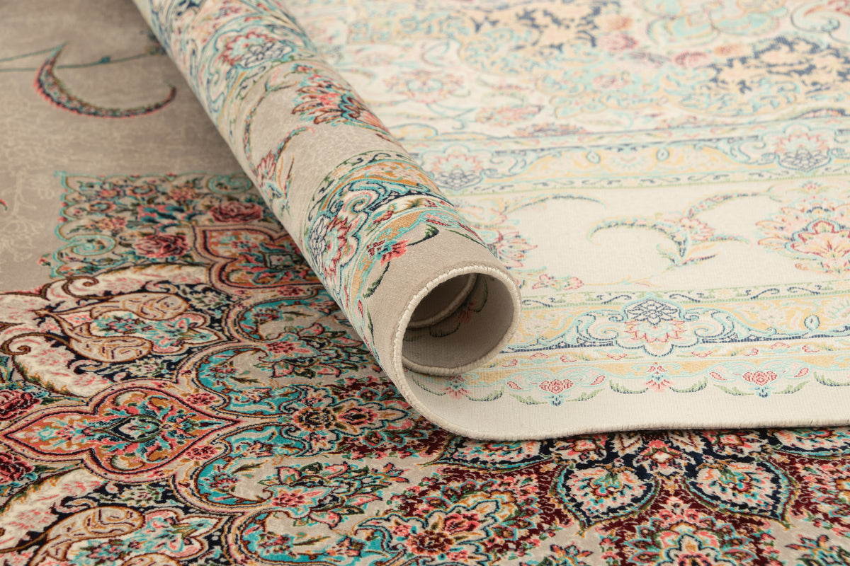 Rechteck Teppich Ghom Design in Grau von Hadorn™ - Lifestyle Image