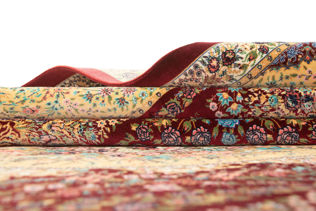 Rechteck Teppich Ghom Design in Rot von Hadorn™ - Lifestyle Image