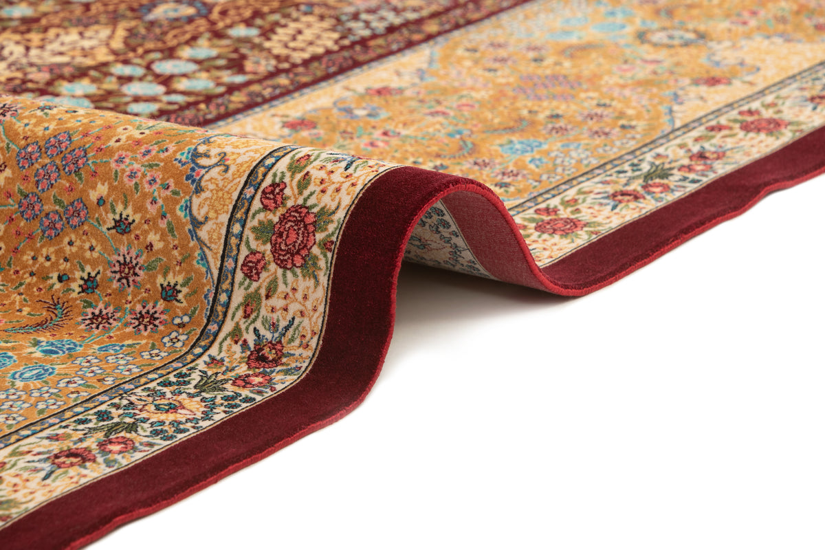 Rechteck Teppich Ghom Design in Rot von Hadorn™ - Lifestyle Image