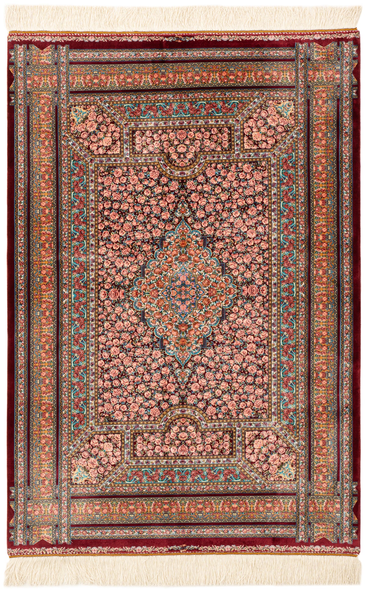 Rechteck Teppich Ghom Design in Rot von Hadorn™ - Lifestyle Image
