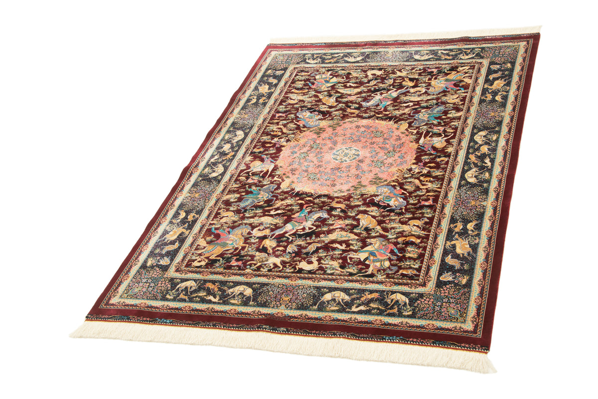 Rechteck Teppich Ghom Design in Rot von Hadorn™ - Lifestyle Image