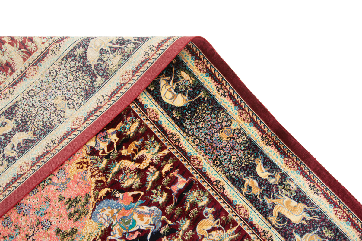 Rechteck Teppich Ghom Design in Rot von Hadorn™ - Lifestyle Image