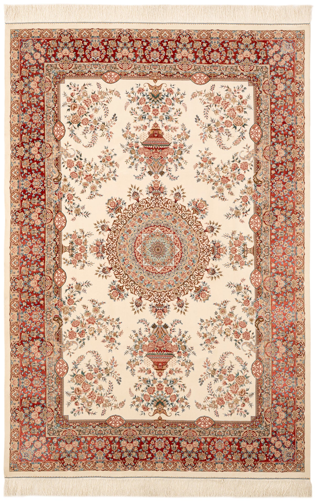 Rechteck Teppich Ghom Design in Creme von Hadorn™ - Lifestyle Image