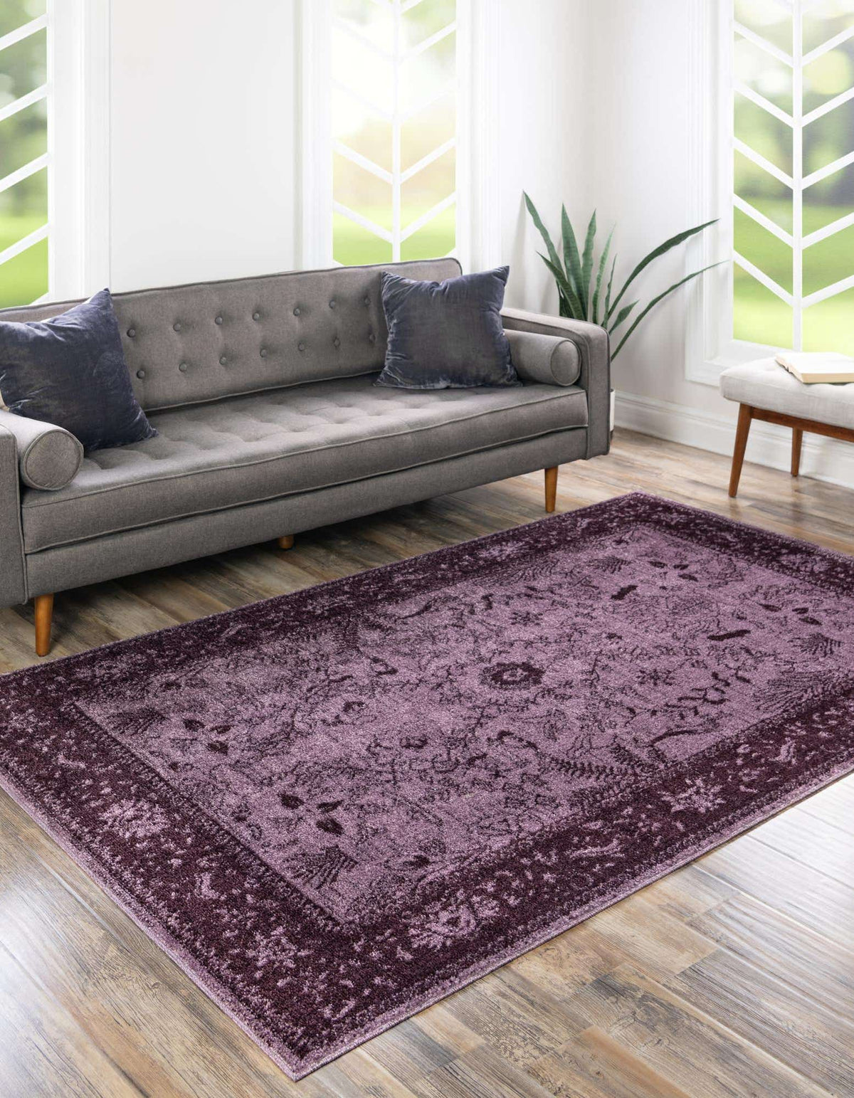Rechteck Teppich Vista in Lila von Hadorn™ - Lifestyle Image