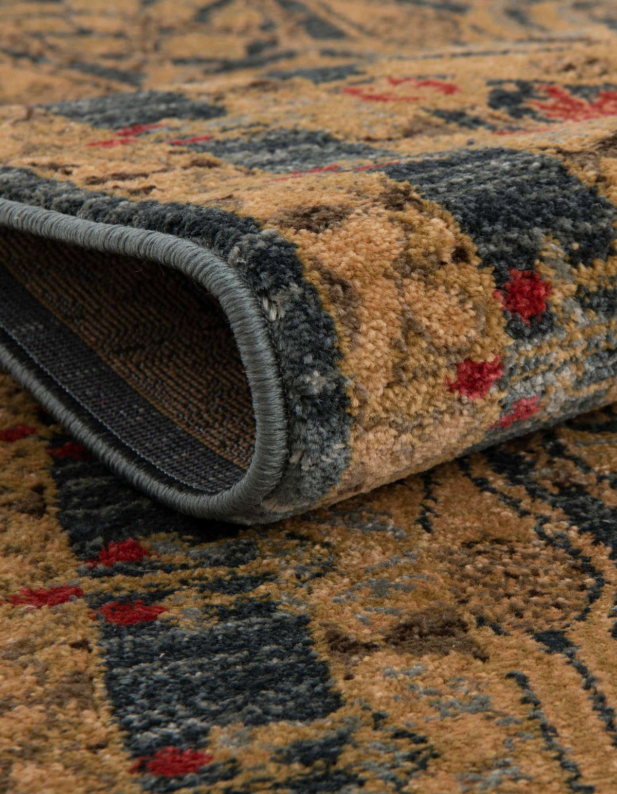 Rund Teppich Kensington in Marineblau von Hadorn™ - Lifestyle Image
