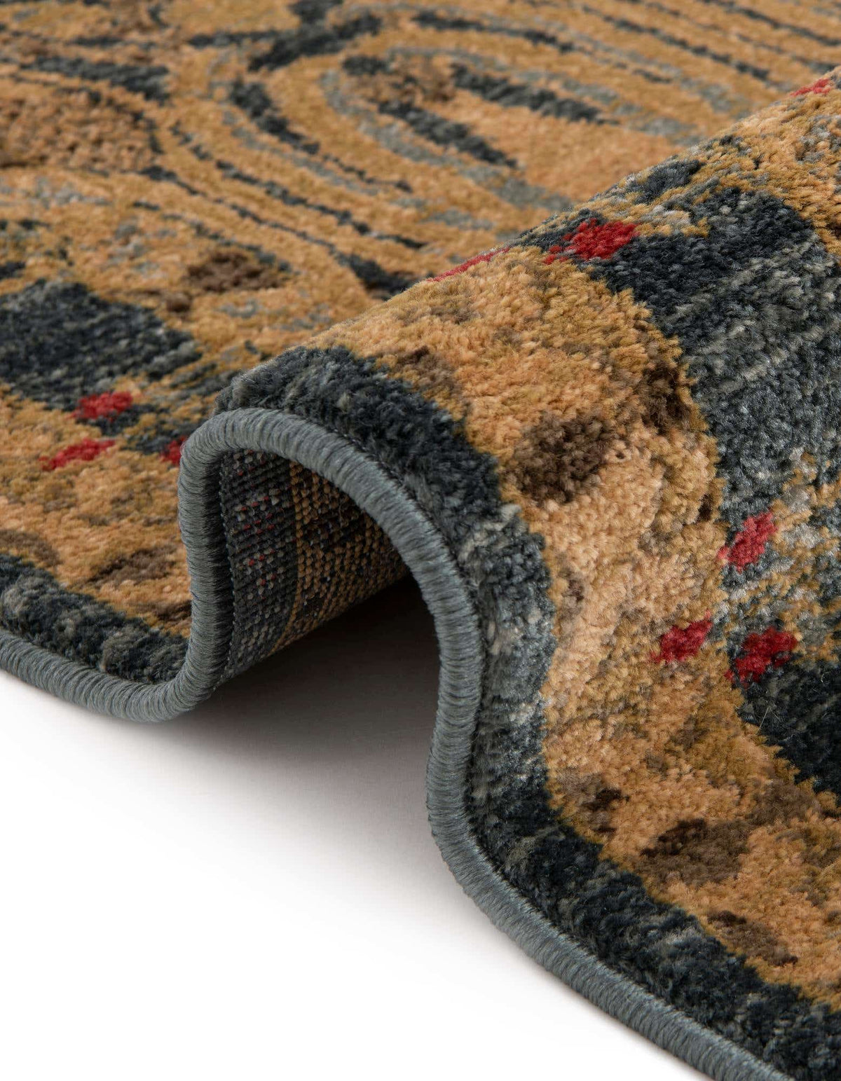 Rund Teppich Kensington in Marineblau von Hadorn™ - Lifestyle Image