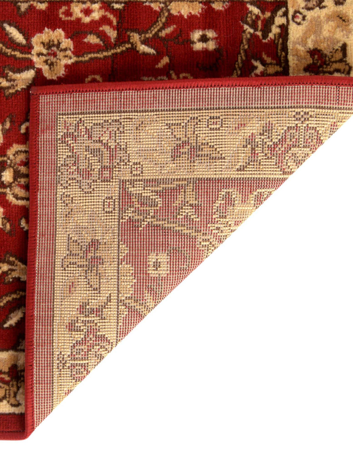 Rechteck Teppich Kashan Design in Burgund von Hadorn™ - Lifestyle Image