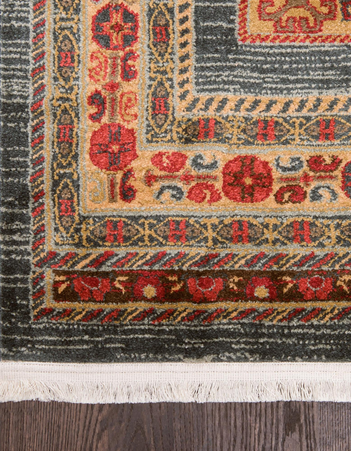 Rechteck Teppich Kashkuli Gabbeh in Blau von Hadorn™ - Lifestyle Image