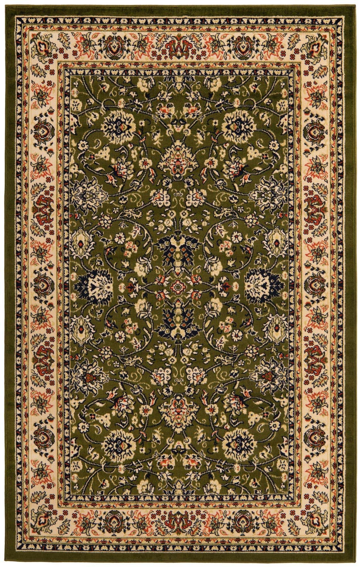 Rechteck Teppich Kashan Design in Grün von Hadorn™ - Lifestyle Image