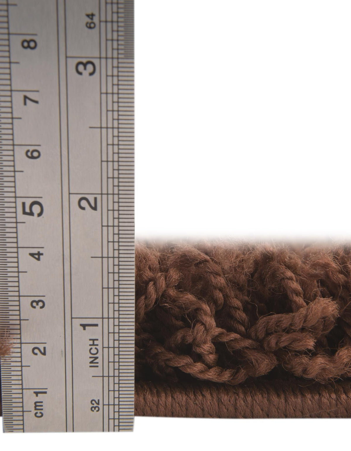 Rechteck Hochflorteppich Solid Shag in Braun von Hadorn™ - Lifestyle Image