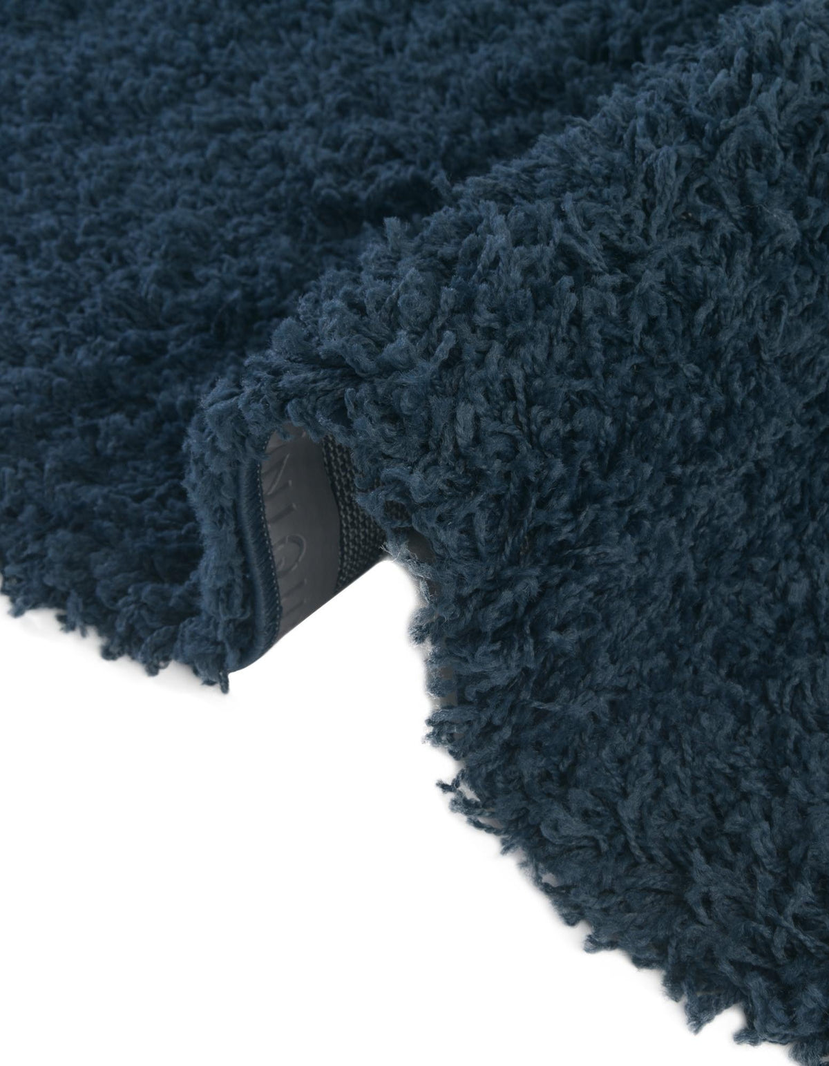 Rund Hochflorteppich Solid Shag in Blau von Hadorn™ - Lifestyle Image