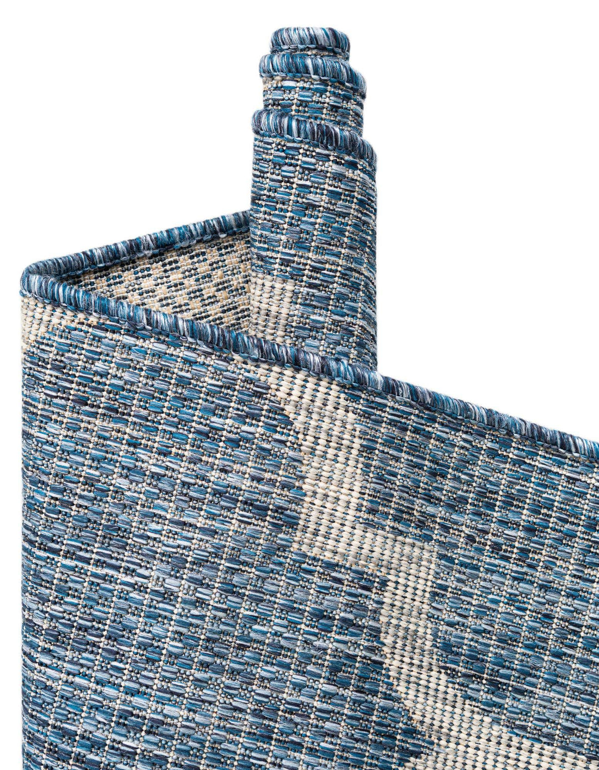 Rechteck Outdoor Teppich Tulum Outdoor in Marineblau von Hadorn™ - Lifestyle Image