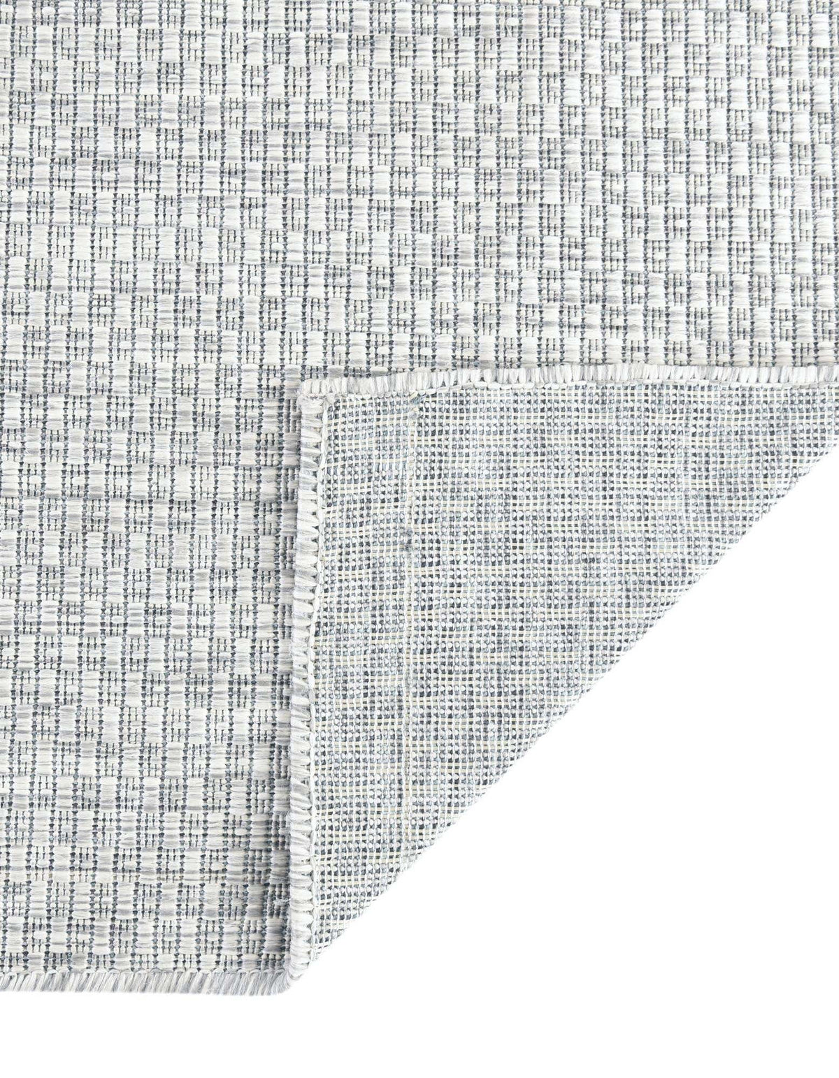 Rechteck Outdoor Teppich Tulum Outdoor Solid in Hellgrau von Hadorn™ - Lifestyle Image