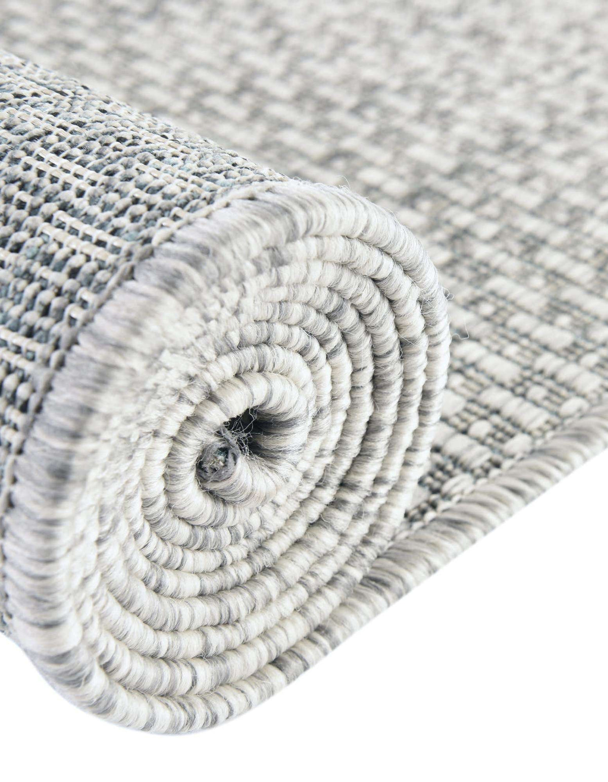 Rechteck Outdoor Teppich Tulum Outdoor Solid in Hellgrau von Hadorn™ - Lifestyle Image