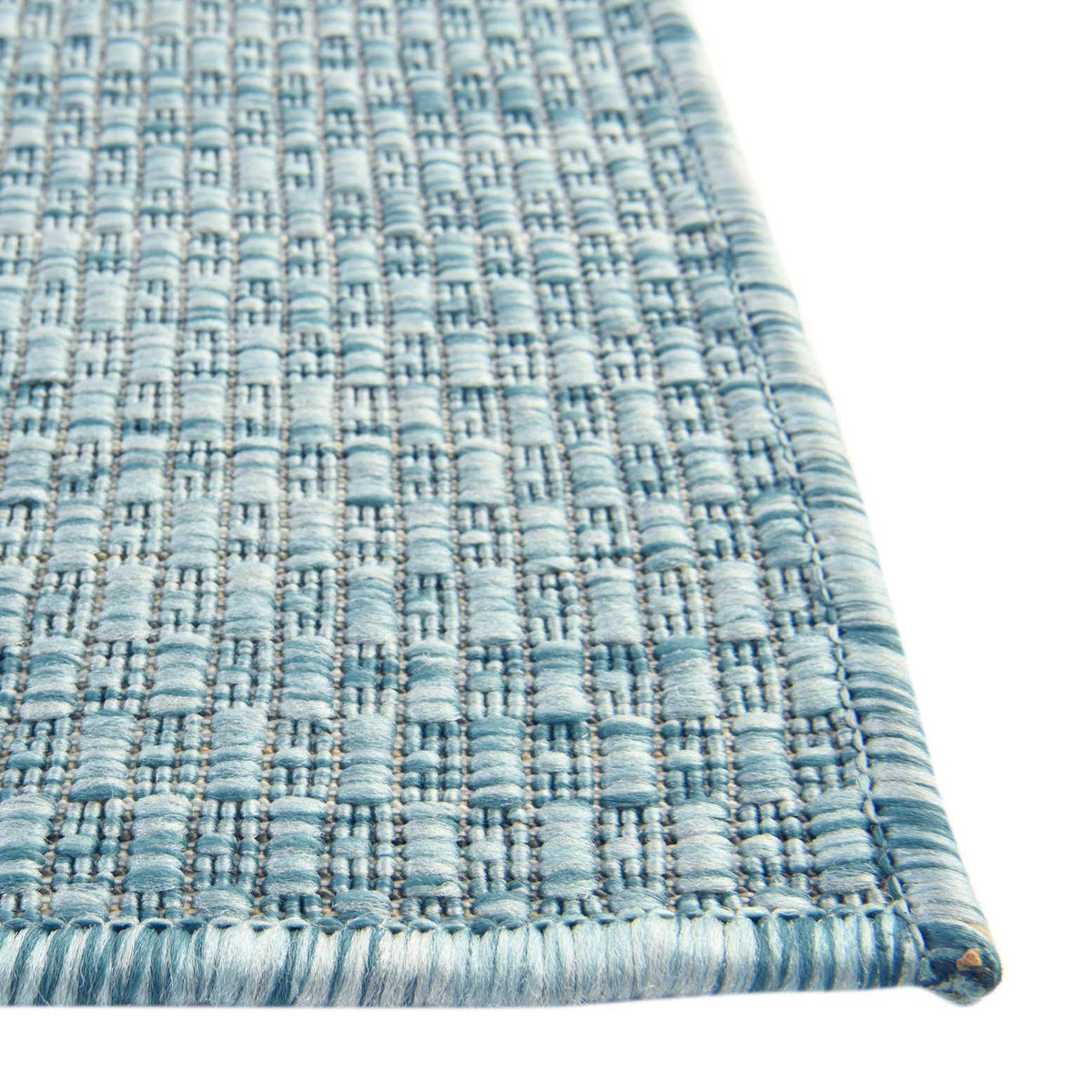 Rechteck Outdoor Teppich Tulum Outdoor in Aquamarin von Hadorn™ - Lifestyle Image