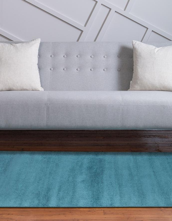 Rechteck Teppich Tribeca in Türkis von Hadorn™ - Lifestyle Image