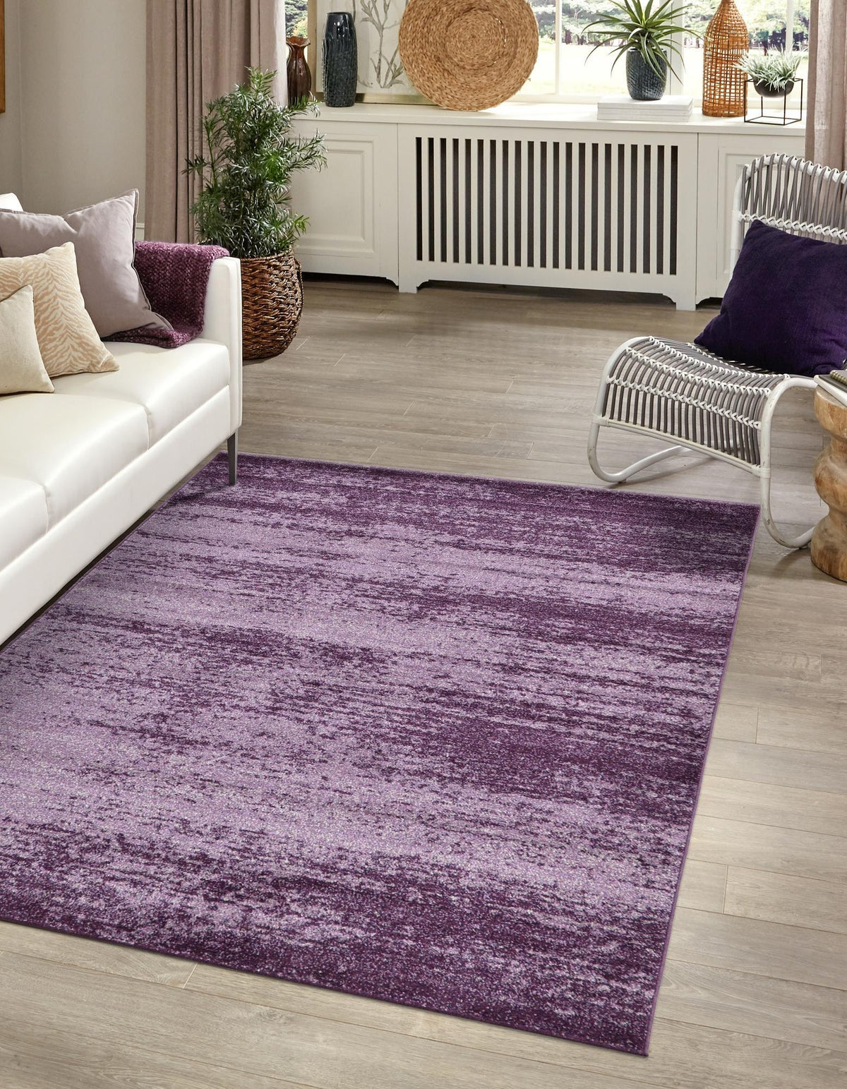 Rechteck Teppich Loft in Violett von Hadorn™ - Lifestyle Image