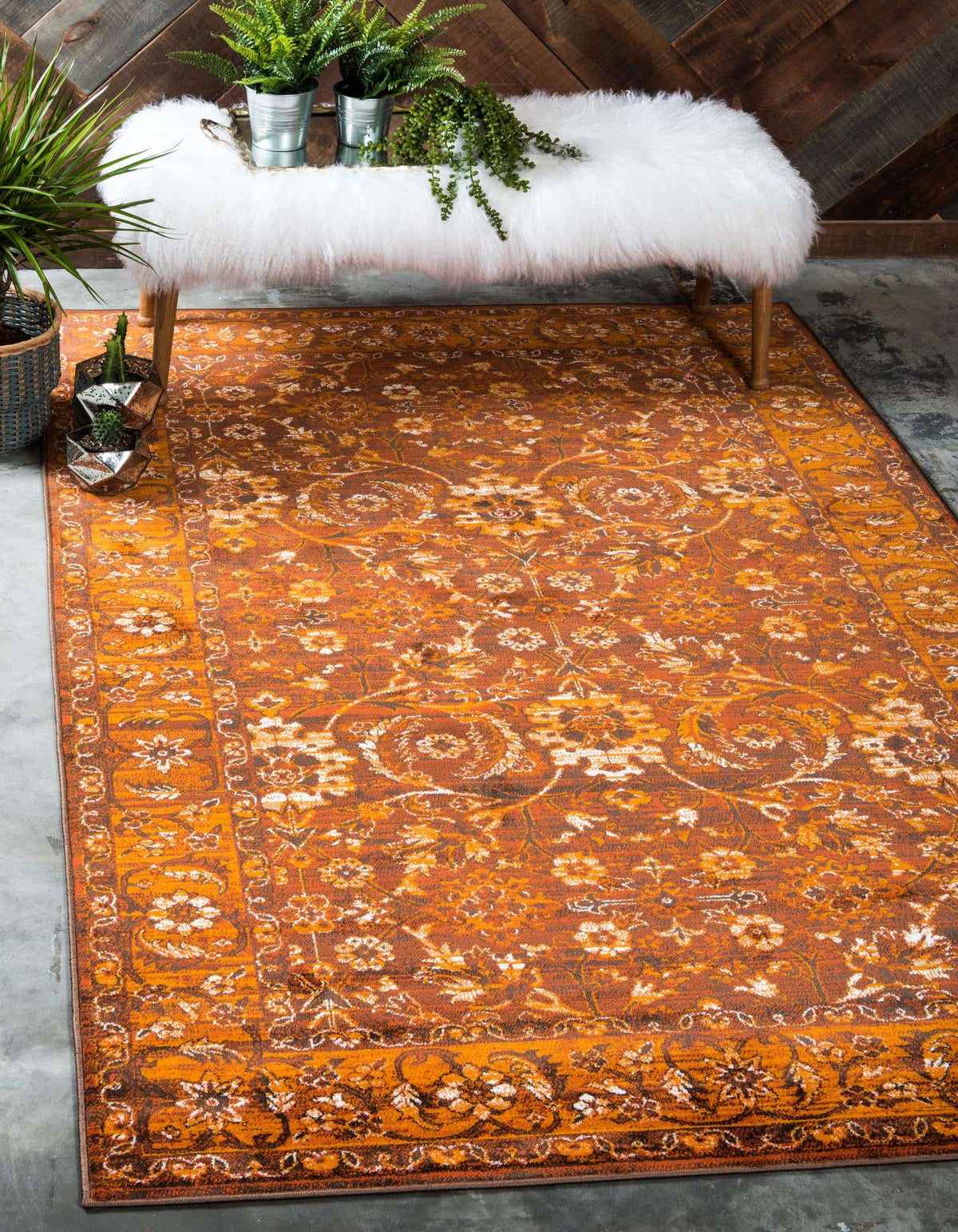 Rechteck Teppich Istanbul in Braun von Hadorn™ - Lifestyle Image