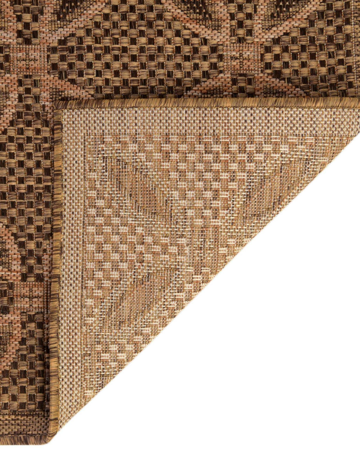 Rechteck Outdoor Teppich Outdoor Trellis in Hellbraun von Hadorn™ - Lifestyle Image