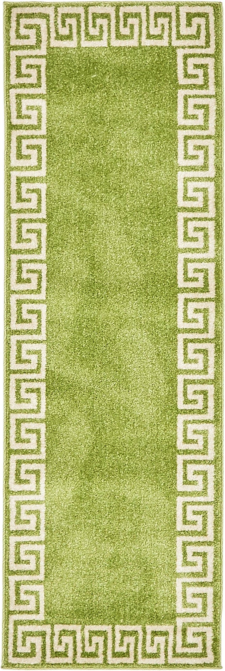 Läufer Teppich Greek Key in Hellgrün von Hadorn™ - Lifestyle Image