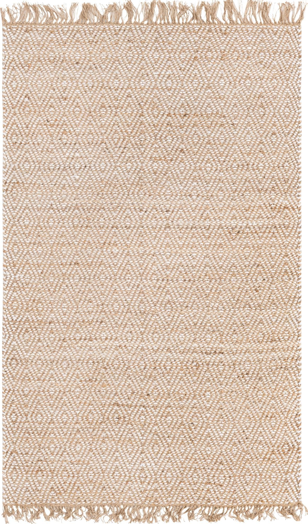 Rechteck Teppich Braided Jute in Natürlich von Hadorn™ - Lifestyle Image
