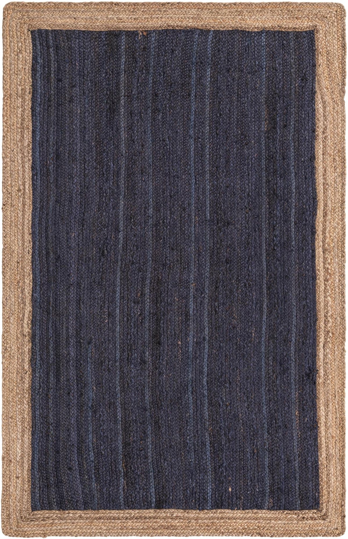 Rechteck Teppich Braided Jute in Blau von Hadorn™ - Lifestyle Image