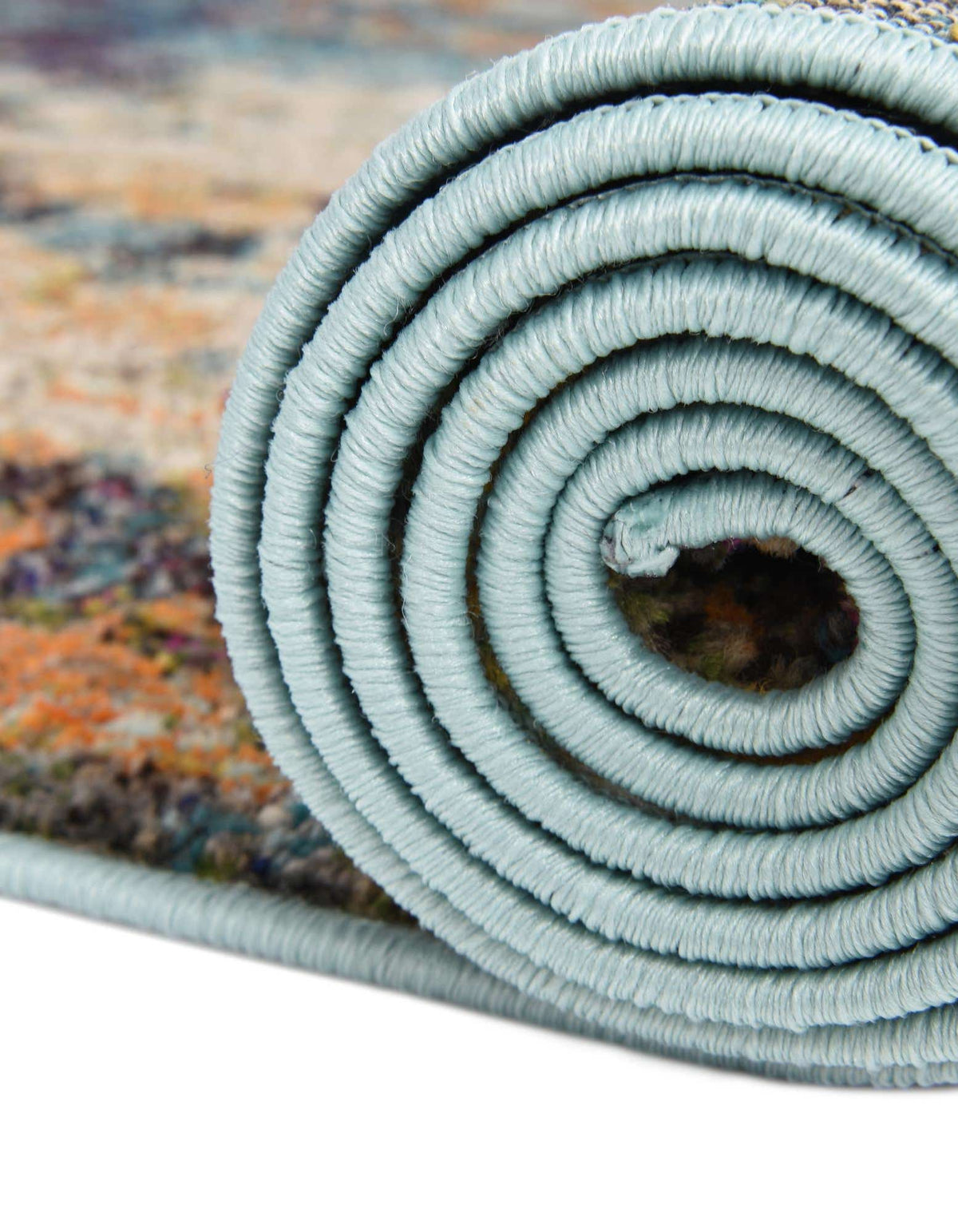 Kunstfaser Teppich Glitter in Blau von Hadorn™ - Lifestyle Image