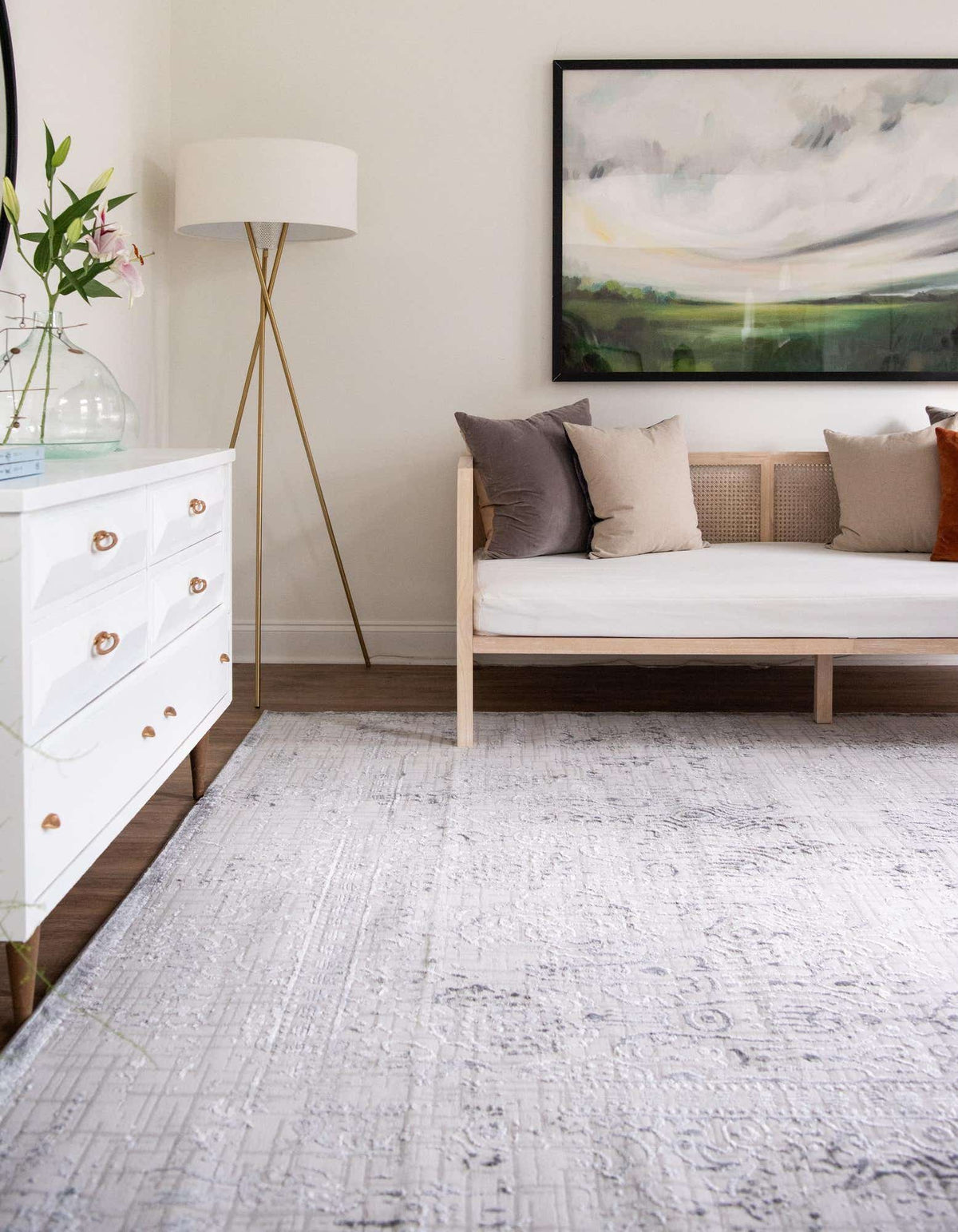 Rechteck Teppich Chesterfield in Grau von Hadorn™ - Lifestyle Image