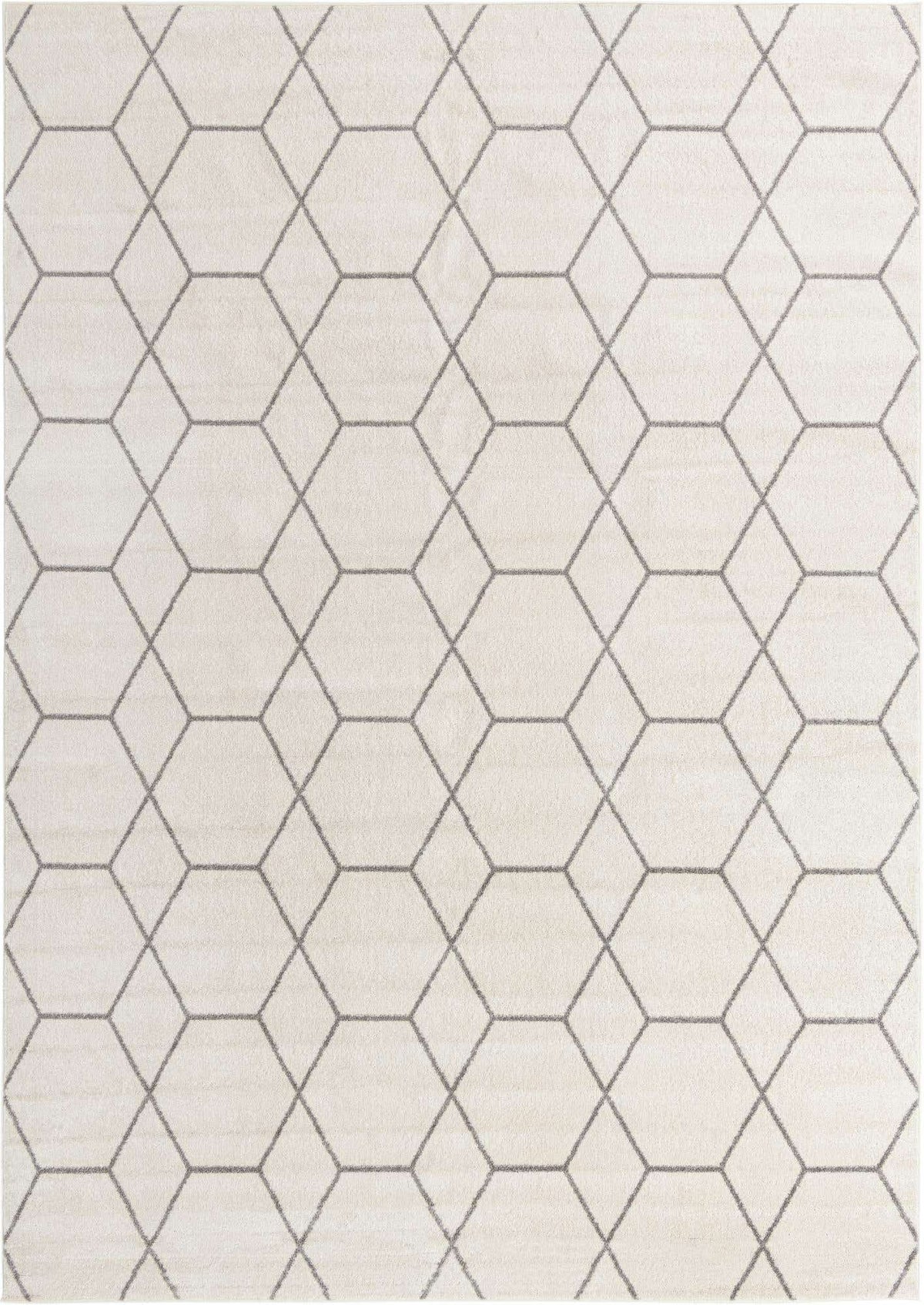 Rechteck Teppich Trellis Frieze in Elfenbein von Hadorn™ - Lifestyle Image