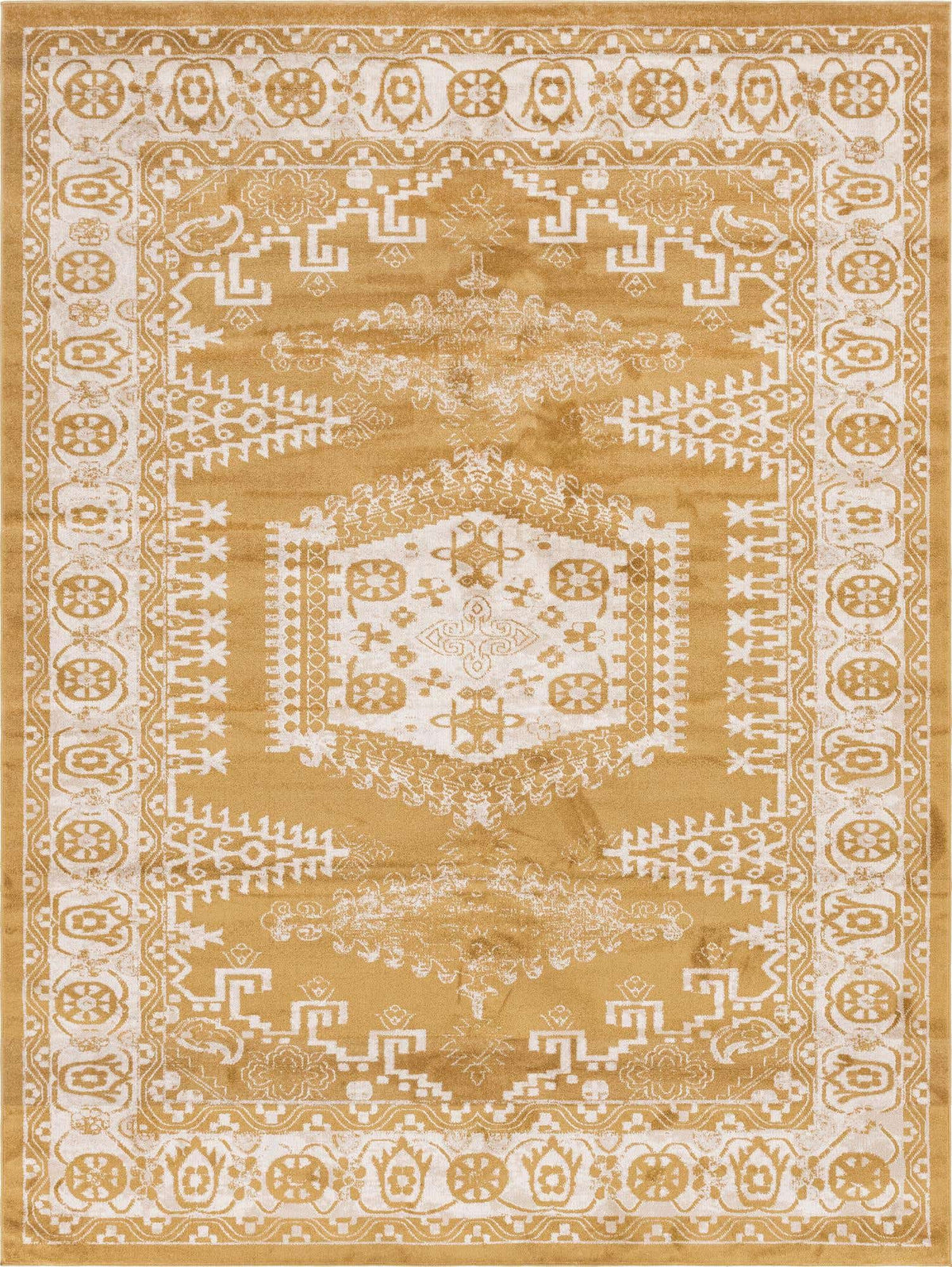 Rechteck Teppich Arcadia in Gold von Hadorn™ - Lifestyle Image