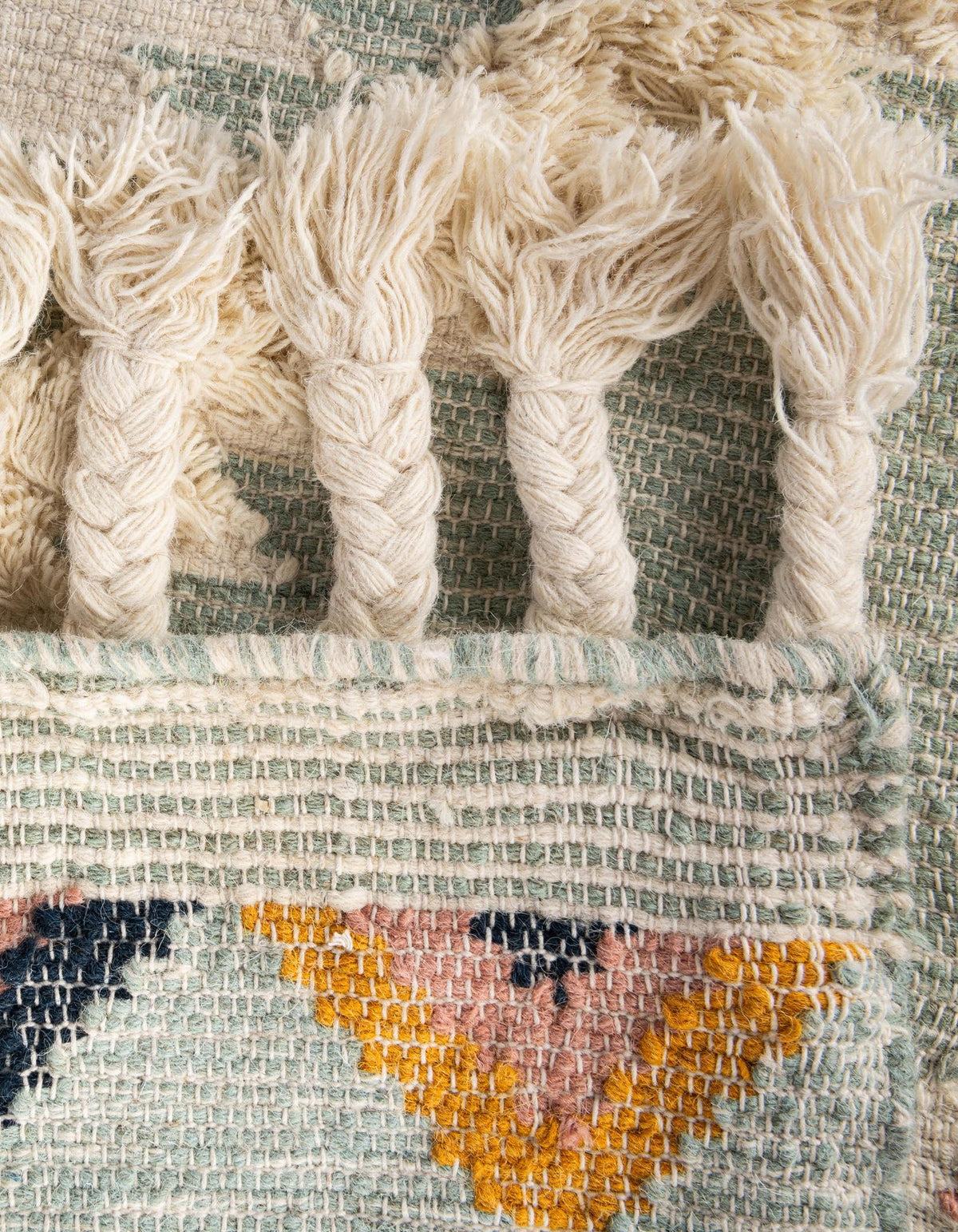 Rechteck Handgeflochten Teppich Arizona in Helles Aqua von Hadorn™ - Lifestyle Image