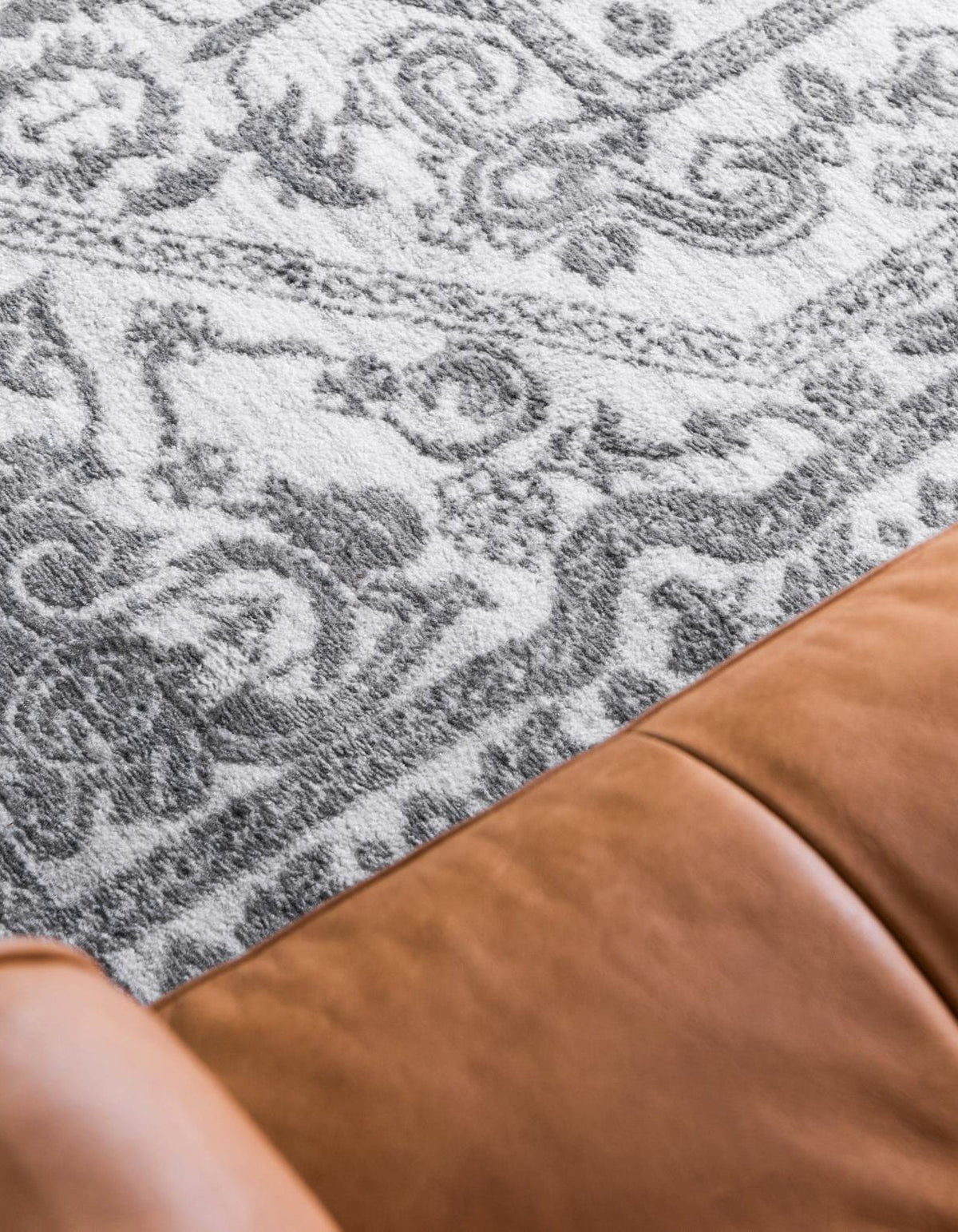 Quadratisch Teppich Boston in Weiss von Hadorn™ - Lifestyle Image
