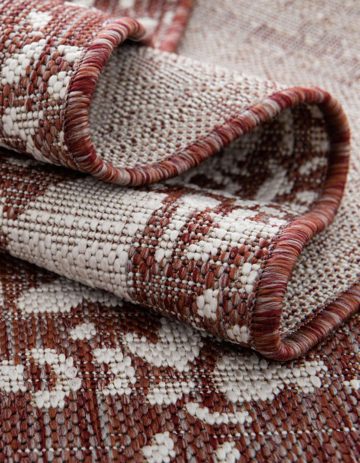 Rechteck Outdoor Teppich Jill Zarin Outdoor in Rostrot von Hadorn™ - Lifestyle Image