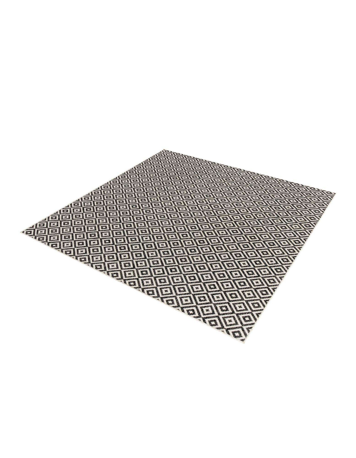 Quadratisch Outdoor Teppich Tulum Outdoor in Anthrazit von Hadorn™ - Lifestyle Image